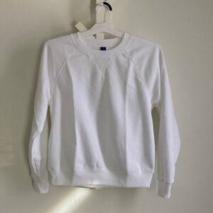 Old Navy White Crewneck Sweatshirt